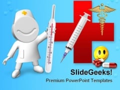 Doctor With Thermometer Hospitality PowerPoint Themes And PowerPoint Slides 0211 Doctor With Thermometer Hospitality PowerPoint Themes And PowerPoint Slides 0211