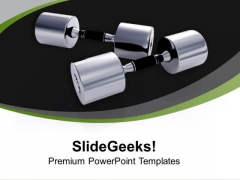Dumbbells For Health Fitness PowerPoint Templates Ppt Backgrounds For Slides 0213 Dumbbells For Health Fitness PowerPoint Templates Ppt Backgrounds For Slides 0213