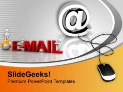 E Mail Symbol Connected To Mouse PowerPoint Templates Ppt Backgrounds For Slides 0213 E Mail Symbol Connected To Mouse PowerPoint Templates Ppt Backgrounds For Slides 0213