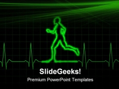 Ecg Runner Health PowerPoint Templates And PowerPoint Backgrounds 0611 Ecg Runner Health PowerPoint Templates And PowerPoint Backgrounds 0611