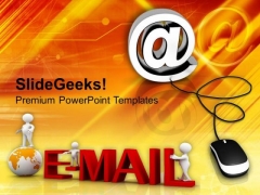 Email Symbol With Computer Mouse Internet PowerPoint Templates Ppt Backgrounds For Slides 0113 Email Symbol With Computer Mouse Internet PowerPoint Templates Ppt Backgrounds For Slides 0113