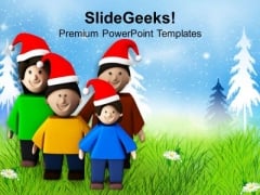 Enjoy Christmas Holidays With Family PowerPoint Templates Ppt Backgrounds For Slides 0613 Enjoy Christmas Holidays With Family PowerPoint Templates Ppt Backgrounds For Slides 0613