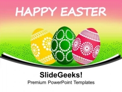 Enjoy Easter Celebration With Colored Eggs PowerPoint Templates Ppt Backgrounds For Slides 0613 Enjoy Easter Celebration With Colored Eggs PowerPoint Templates Ppt Backgrounds For Slides 0613
