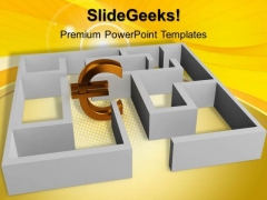 Euro Concept With Labyrinth PowerPoint Templates And PowerPoint Themes 1012 Euro Concept With Labyrinth PowerPoint Templates And PowerPoint Themes 1012