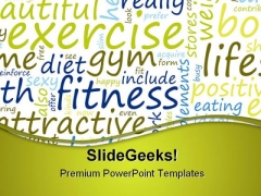 Exercise And Fitness Health PowerPoint Themes And PowerPoint Slides 0811