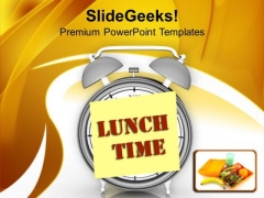 Fix The Lunch Time For Employee PowerPoint Templates Ppt Backgrounds For Slides 0513 Fix The Lunch Time For Employee PowerPoint Templates Ppt Backgrounds For Slides 0513