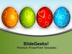 Four Easter Bunny Eggs PowerPoint Templates Ppt Backgrounds For Slides 0813 Four Easter Bunny Eggs PowerPoint Templates Ppt Backgrounds For Slides 0813