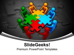 Four Teams Business Efforts Teamwork PowerPoint Templates And PowerPoint Themes 1012 Four Teams Business Efforts Teamwork PowerPoint Templates And PowerPoint Themes 1012