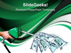 Gas Prices Hurting Finance PowerPoint Template 0610 Gas Prices Hurting Finance PowerPoint Template 0610