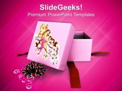 Gift Box For Christmas Presents PowerPoint Template 1113 Gift Box For Christmas Presents PowerPoint Template 1113