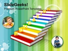 Golden Education On Books As Staircase PowerPoint Templates Ppt Backgrounds For Slides 0113 Golden Education On Books As Staircase PowerPoint Templates Ppt Backgrounds For Slides 0113