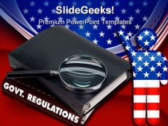 Government Regulations America PowerPoint Template 0610 Government Regulations America PowerPoint Template 0610