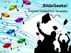 graduation cap powerpoint templates slides and graphics graduation powerpoint templates