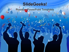Graduation Students Celebrate Education PowerPoint Backgrounds And Templates 1210 Graduation Students Celebrate Education PowerPoint Backgrounds And Templates 1210