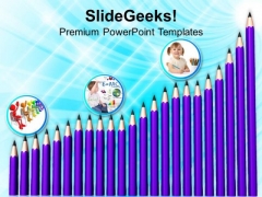 Graph Of Pencils Education Concept PowerPoint Templates Ppt Backgrounds For Slides 1212 Graph Of Pencils Education Concept PowerPoint Templates Ppt Backgrounds For Slides 1212