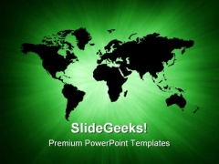 Green World Map Global PowerPoint Templates And PowerPoint Backgrounds 0211 Green World Map Global PowerPoint Templates And PowerPoint Backgrounds 0211