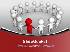 Grey Teamwork With Red Leader PowerPoint Templates Ppt Backgrounds For Slides 0713 Grey Teamwork With Red Leader PowerPoint Templates Ppt Backgrounds For Slides 0713