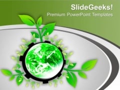 Grow A Plant And Save World PowerPoint Templates Ppt Backgrounds For Slides 0613 Grow A Plant And Save World PowerPoint Templates Ppt Backgrounds For Slides 0613