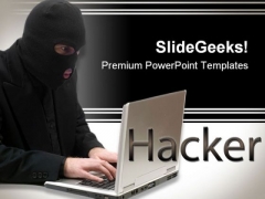 Hacker People PowerPoint Template 0810