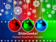 Hanging Christmas Balls Colorful Background PowerPoint Templates Ppt Backgrounds For Slides 1112 Hanging Christmas Balls Colorful Background PowerPoint Templates Ppt Backgrounds For Slides 1112