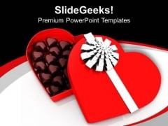Heart Shaped Chocolate For Gifiting PowerPoint Templates Ppt Backgrounds For Slides 0713 Heart Shaped Chocolate For Gifiting PowerPoint Templates Ppt Backgrounds For Slides 0713