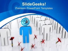 Hitting Your Target In Group PowerPoint Templates Ppt Backgrounds For Slides 0813