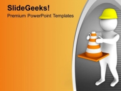 Hold The Safety Triangle PowerPoint Templates Ppt Backgrounds For Slides 0713 Hold The Safety Triangle PowerPoint Templates Ppt Backgrounds For Slides 0713
