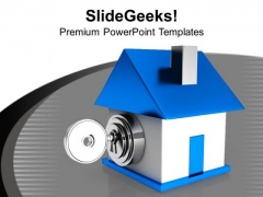 House Locked With Key PowerPoint Templates Ppt Backgrounds For Slides 0213 House Locked With Key PowerPoint Templates Ppt Backgrounds For Slides 0213