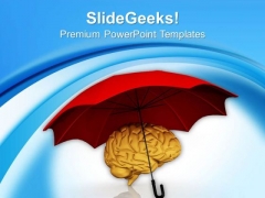 Human Brain Under Umbrella PowerPoint Templates Ppt Backgrounds For Slides 0713 Human Brain Under Umbrella PowerPoint Templates Ppt Backgrounds For Slides 0713