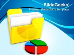 Image Of Folder With Pie Chart PowerPoint Templates Ppt Backgrounds For Slides 0713 Image Of Folder With Pie Chart PowerPoint Templates Ppt Backgrounds For Slides 0713