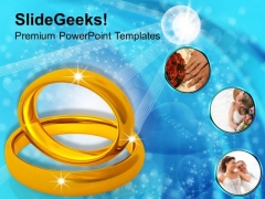 Image Of Golden Wedding Rings PowerPoint Templates Ppt Backgrounds For Slides 0213 Image Of Golden Wedding Rings PowerPoint Templates Ppt Backgrounds For Slides 0213