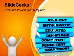 Image Of Happy Man With Books PowerPoint Templates Ppt Backgrounds For Slides 0713 Image Of Happy Man With Books PowerPoint Templates Ppt Backgrounds For Slides 0713