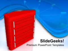 Image Of Red Computer Server PowerPoint Templates Ppt Backgrounds For Slides 0713 Image Of Red Computer Server PowerPoint Templates Ppt Backgrounds For Slides 0713