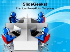 Image Of Support Center PowerPoint Templates Ppt Backgrounds For Slides 0813