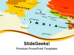 India On Map Globe PowerPoint Themes And PowerPoint Slides 0811 India On Map Globe PowerPoint Themes And PowerPoint Slides 0811