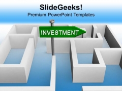 Investment Concept With Labyrinth Finance PowerPoint Templates Ppt Backgrounds For Slides 0113 Investment Concept With Labyrinth Finance PowerPoint Templates Ppt Backgrounds For Slides 0113