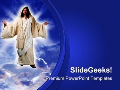 Jesus Christ Religion PowerPoint Themes And PowerPoint Slides 0811