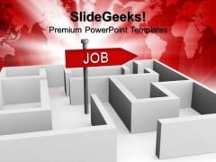 Job Concept With Labyrinth Future PowerPoint Templates And PowerPoint Themes 1012 Job Concept With Labyrinth Future PowerPoint Templates And PowerPoint Themes 1012