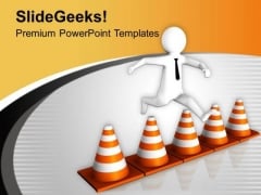 Jumping Traffic Bars Is Riskly PowerPoint Templates Ppt Backgrounds For Slides 0713 Jumping Traffic Bars Is Riskly PowerPoint Templates Ppt Backgrounds For Slides 0713