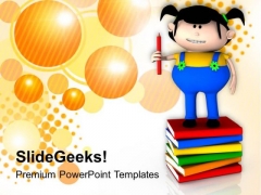 Kids Enjoy Reading Books PowerPoint Templates Ppt Backgrounds For Slides 0613 Kids Enjoy Reading Books PowerPoint Templates Ppt Backgrounds For Slides 0613