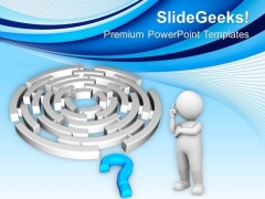 Labyrinth And Blue Question Mark PowerPoint Templates Ppt Backgrounds For Slides 0513 Labyrinth And Blue Question Mark PowerPoint Templates Ppt Backgrounds For Slides 0513