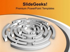 Labyrinth In Circular Manner Solution PowerPoint Templates Ppt Backgrounds For Slides 0413 Labyrinth In Circular Manner Solution PowerPoint Templates Ppt Backgrounds For Slides 0413