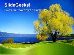 Lake Nature PowerPoint Template 1110