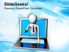 Laptop Can Change Your Life PowerPoint Templates Ppt Backgrounds For Slides 0713 Laptop Can Change Your Life PowerPoint Templates Ppt Backgrounds For Slides 0713