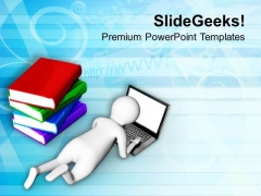 Laptop Can Replace Books PowerPoint Templates Ppt Backgrounds For Slides 0713 Laptop Can Replace Books PowerPoint Templates Ppt Backgrounds For Slides 0713