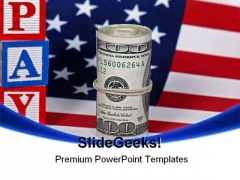 Legal Tender Americana PowerPoint Template 1110