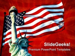 Liberty Symbol PowerPoint Template 1110