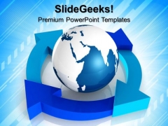 Lifecycle With Globe PowerPoint Templates And PowerPoint Themes 0812 Lifecycle With Globe PowerPoint Templates And PowerPoint Themes 0812