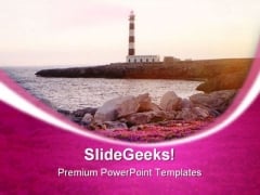 Light House In Menorca Beach PowerPoint Themes And PowerPoint Slides 0311 Light House In Menorca Beach PowerPoint Themes And PowerPoint Slides 0311