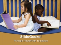 Literacy And Diversity Education PowerPoint Template 1110 Literacy And Diversity Education PowerPoint Template 1110